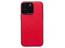 Чехол-накладка - PC084 экокожа для "Apple iPhone 14 Pro Max" (red) (219686)