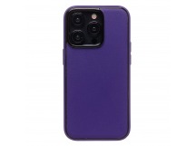Чехол-накладка - PC084 экокожа для "Apple iPhone 14 Pro" (dark violet) (219679)