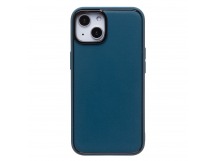Чехол-накладка - PC084 экокожа для "Apple iPhone 14" (blue) (219674)