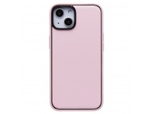 Чехол-накладка - PC084 экокожа для "Apple iPhone 14" (light pink) (219675)