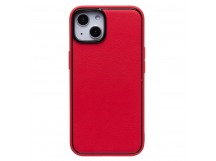 Чехол-накладка - PC084 экокожа для "Apple iPhone 14" (red) (219676)