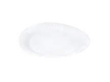 Тарелка бумажная десертная D230мм белая ламинир 1/50/500шт