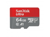Карта памяти MicroSD 64GB SanDisk Class 10 Ultra UHS-I A 1 (140 Mb/s) без адаптера