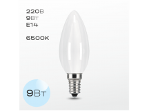 Лампочка светодиодная FAN E14 Свеча 9Вт 6500K (C37), шт