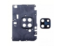 Стекло камеры для Xiaomi Redmi Note 9 (M2003J15SC/M2003J15SG) в сборе с рамкой Черный