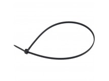 Хомут-стяжка нейлоновая с тройным замком Rexant 250x4,8 мм, черная (упак. 100 шт), упак