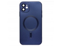 Чехол-накладка - SM020 Matte SafeMag для "Apple iPhone 12" (dark blue) (221325)
