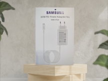 Сетевой адаптер питания Samsung PD USB-C 65W + встроенный кабель Type-C (белый)