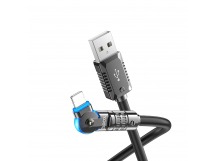 Кабель USB - Apple lightning Hoco U118 120см 2,4A  (black) (221394)