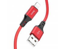 Кабель USB - Apple lightning Hoco X86 Spear 100см 2,4A  (red) (220500)