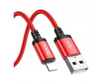 Кабель USB - Apple lightning Hoco X89 Wind 100см 2,4A  (red) (220686)