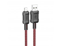 Кабель USB - Apple lightning Hoco X94 Leader 100см 2,4A  (red) (220660)