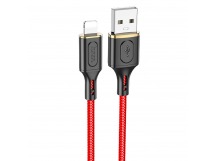 Кабель USB - Apple lightning Hoco X95 Goldentop 100см 2,4A  (red) (220646)