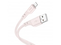 Кабель USB - Apple lightning Hoco X97 Crystal 100см 2,4A  (light pink) (220460)