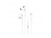 Проводные наушники с микрофоном вкладыши Hoco M111 Max Lightning  (white) (221104)