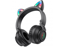 Bluetooth-наушники полноразмерные Borofone BO18 cat ear (повр. уп.) (black) (224616)