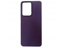 Чехол силиконовый Samsung A14 матовый с ободком фиолетовый