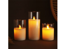 Свеча светодиодная d=7,5 см, h=12,5 см, шт