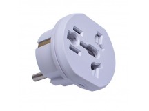 Сетевой адаптер с CN/US/UK вилки на евровилку Белый
