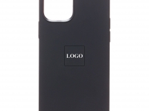Чехол для iPhone 12 Pro Max Silicone Case, Magsafe с анимацией, черный