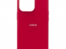 Чехол для iPhone 13 Pro Max Silicone Case, Magsafe с анимацией, красный