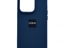 Чехол для iPhone 14 Pro Silicone Case, Magsafe с анимацией, синий