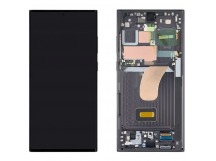 Дисплей для Samsung S918B Galaxy S23 Ultra в рамке + тачскрин (черный) 100%