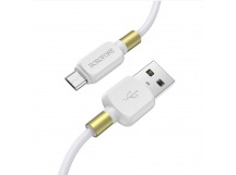 Кабель USB - micro USB Borofone BX59 Defender (повр. уп) 100см 2,4A  (white) (224636)