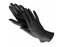 Перчатки нитриловые L (100шт) черные LIBRY 1/10уп  