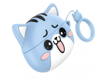 Беспроводные Bluetooth-наушники HOCO EW48 (голубой) Glacier cat