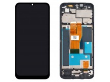 Дисплей для Realme C30 в рамке + тачскрин (черный) (100% LCD)