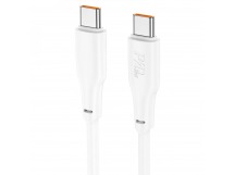 Кабель Type-C - Type-C Hoco X93 Force PD 60W 100см 3A  (white) (220670)