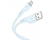 Кабель USB - micro USB Hoco X97 Crystal 100см 2,4A  (light blue) (220462)