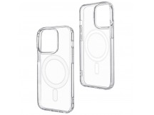 Чехол для iPhone 14 Plus Magsafe прозрачный, в упаковке