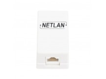 Розетка - RJ-45 5E_одинарная_внешняя NETLAN EC-UWO-1-UD2-WT J201 [12.10], шт