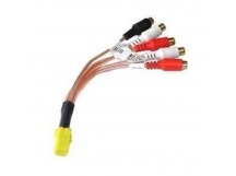 Шнур переходник mini ISO - 5гн.RCA "позолоченный"