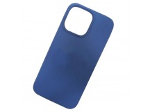 Чехол силиконовый iPhone 15 Pro Max Silicone Case NEW с логотипом (020) синий