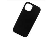 Чехол силиконовый iPhone 15 Silicone Case NEW без логотипа (018) черный