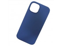 Чехол силиконовый iPhone 15 Silicone Case NEW без логотипа (020) синий