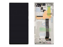 Дисплей для Samsung N985F Galaxy Note 20 Ultra в рамке + тачскрин (белый) 100%
