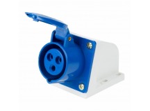 Розетка 113 стационарная 2Р+РЕ 16А 220В IP44 Rexant