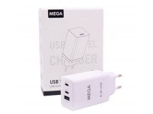 Сетевой адаптер питания MEGA A+2C 65W (белый)