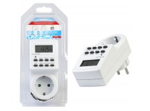 Таймер розеточный электронный Smartbuy суточный/недельный 3600Вт