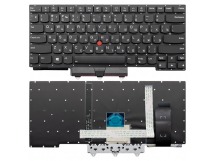 Клавиатура для Lenovo ThinkPad E14 (2nd Gen) черная с подсветкой