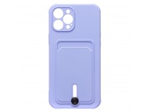 Чехол-накладка - SC304 с картхолдером для "Apple iPhone 12 Pro Max" (dark violet) (223188)