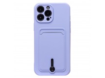 Чехол-накладка - SC304 с картхолдером для "Apple iPhone 13 Pro Max" (dark violet) (223193)