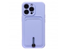 Чехол-накладка - SC304 с картхолдером для "Apple iPhone 13 Pro" (dark violet) (223192)