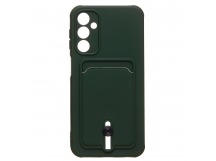 Чехол-накладка - SC304 с картхолдером для "Samsung Galaxy A24 4G" (dark green) (223036)