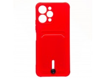 Чехол-накладка - SC304 с картхолдером для "Xiaomi Redmi 12" (red) (223107)