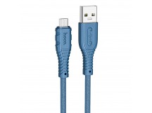 Кабель USB - micro USB Hoco X67 (silicone)  2,4A  (blue) (220523)